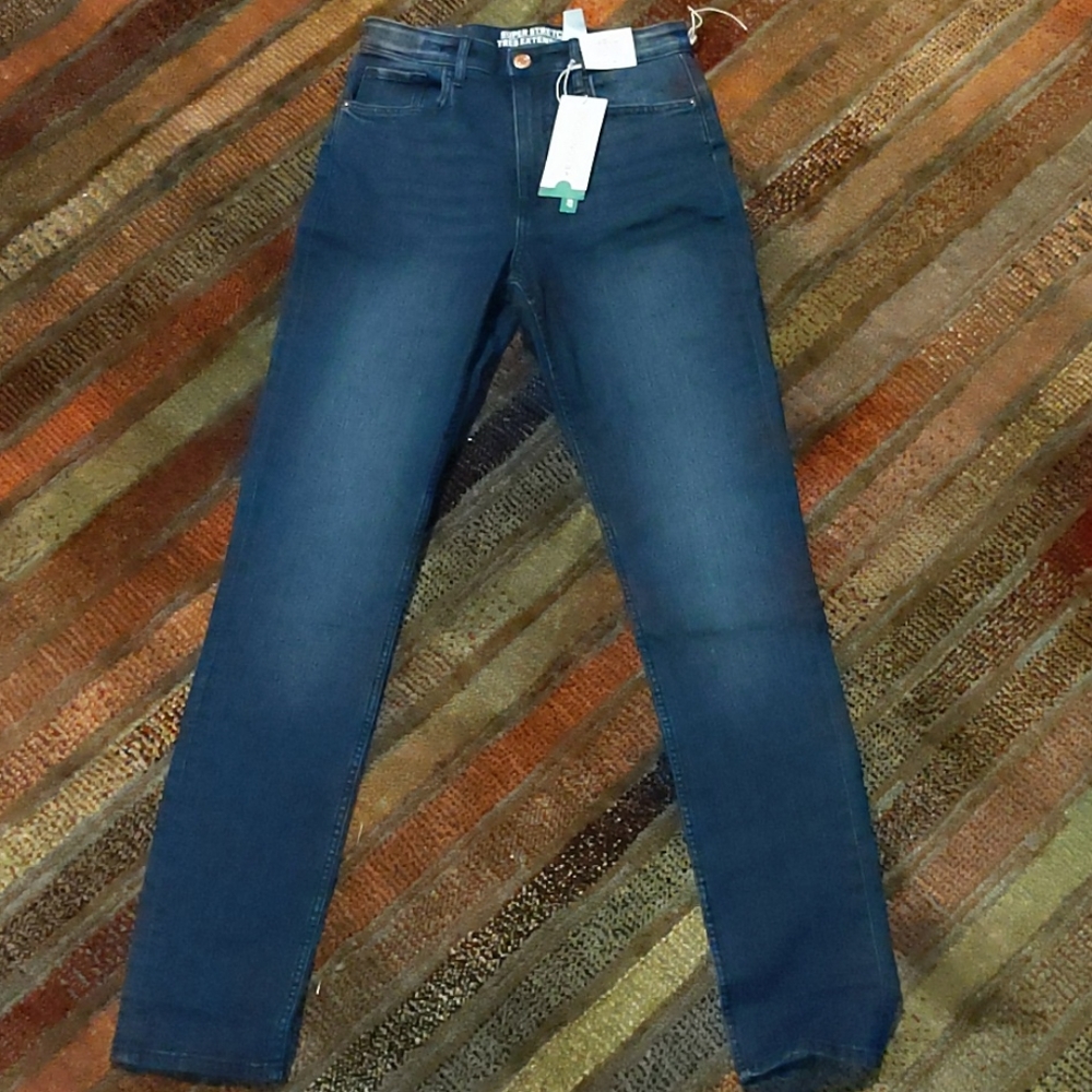 Dark denim jeans